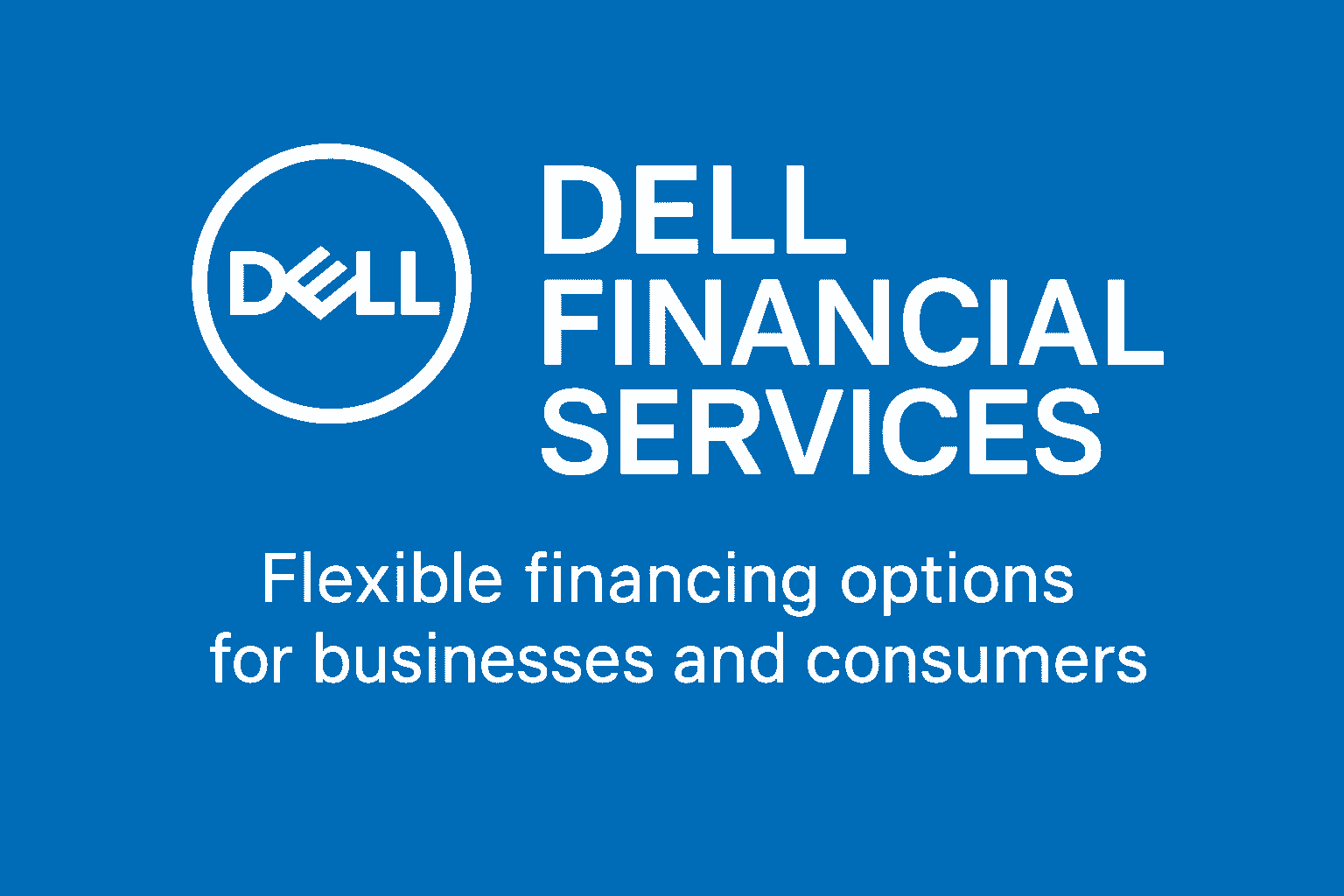 A digital illustration of Dell Financial Services showcasing financing, payment options, and business solutions in the USA.