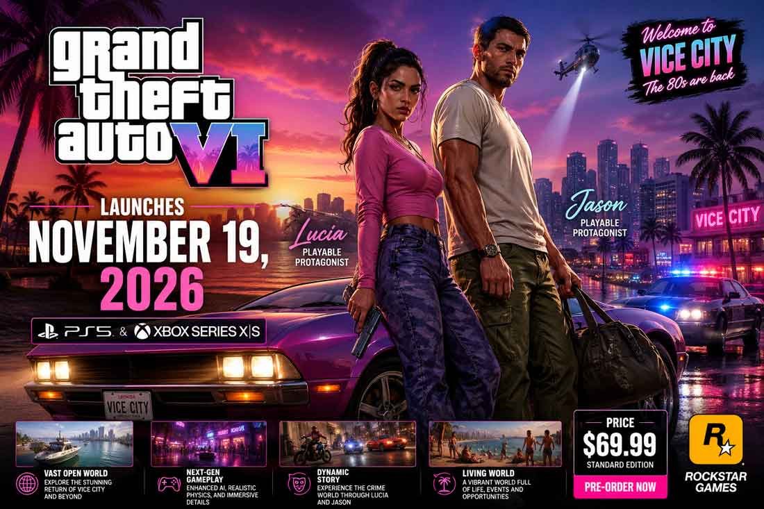 GTA 6 Release Date, Map, Features & Latest News (2026)