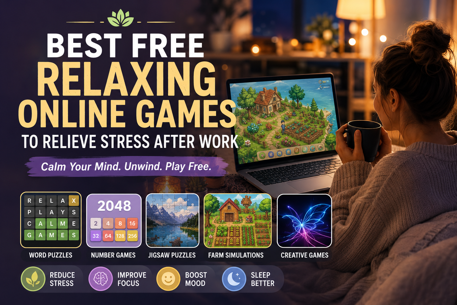 Best Free Relaxing Online Games After Work !