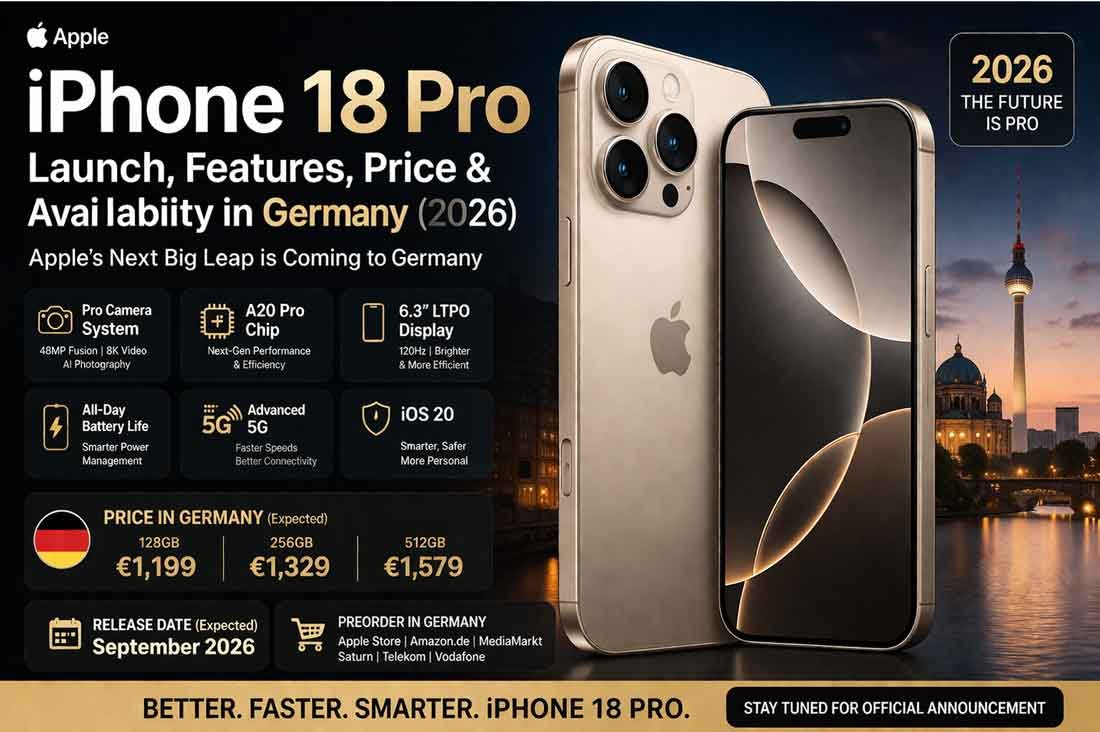 iPhone 18 Pro Germany: Launch, Features, Price & Availability 2026