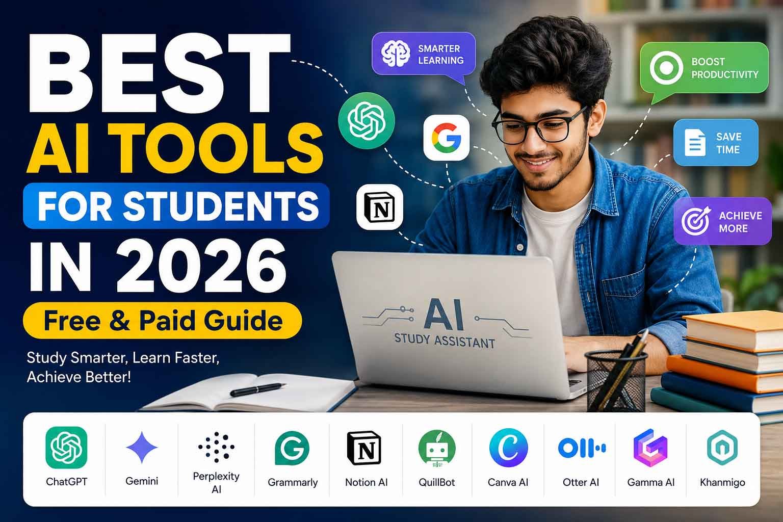 Best AI Tools for Students in 2026 (Free & Paid)