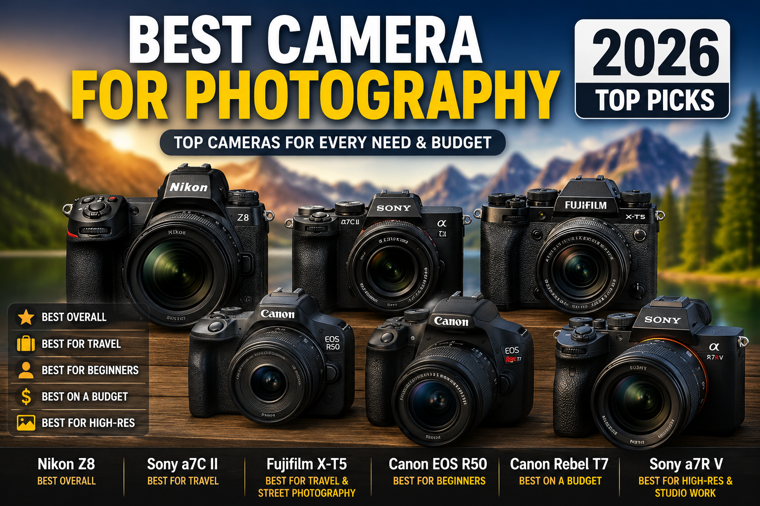 Best Cameras for Photography in 2026: The Complete Buyer’s Guide