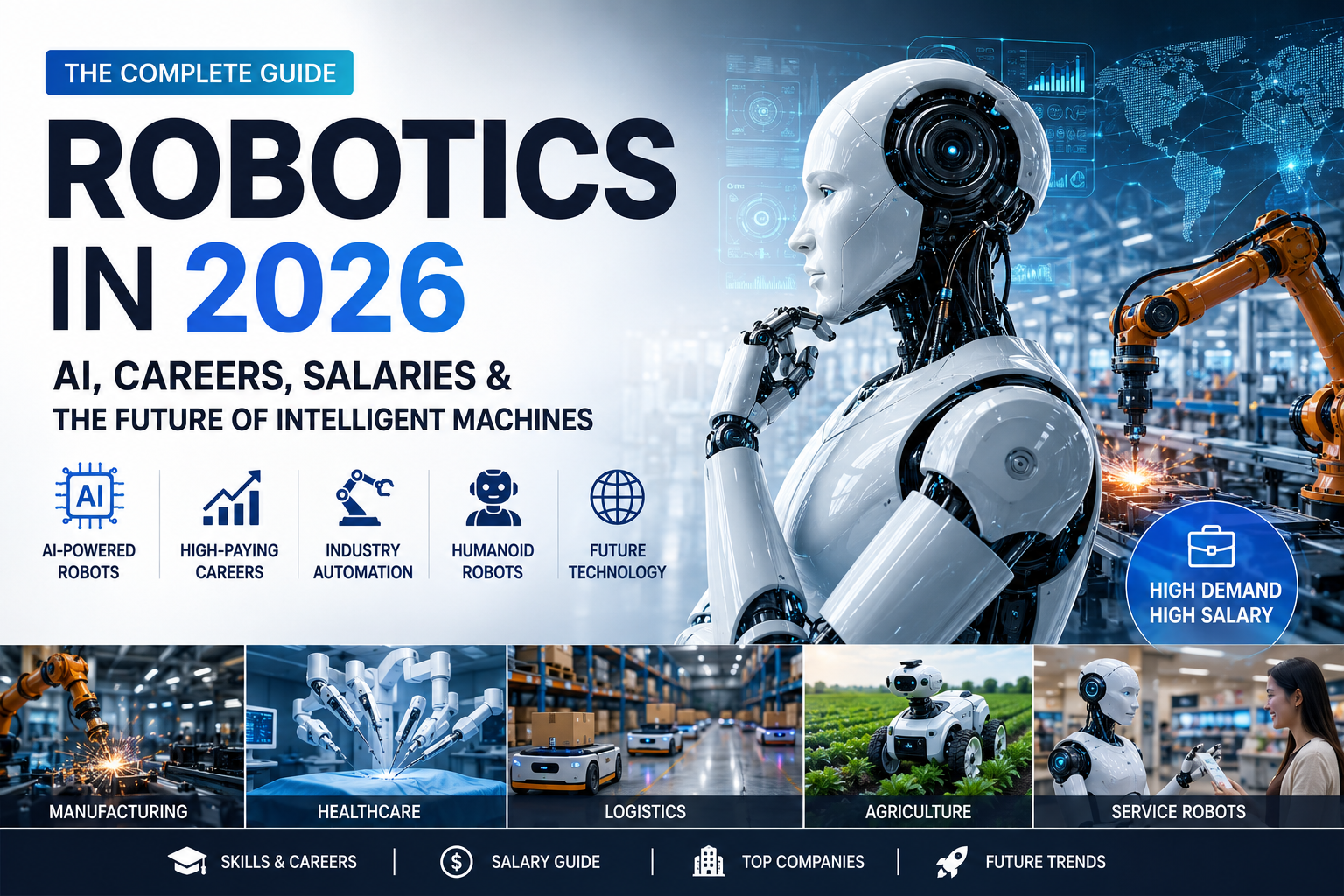 Robotics in 2026: Meaning, Types, Careers, Salaries, AI Integration, and the Future of Intelligent Machines