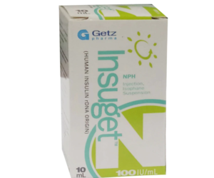 Insuget Regular Inj 100 IU 1 Vialx10 ml