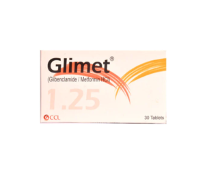 Glimet Tab 1.25/250 MG 30's