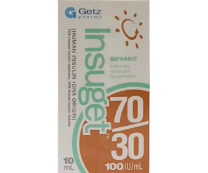 Insuget 70/30 Inj 100 IU 1 Vialx10 ml