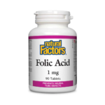 Natural Factors Folic Acid 1mg Tab 90's