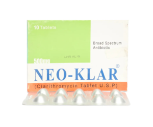 Neo-Klar Tab 250 MG 10's
